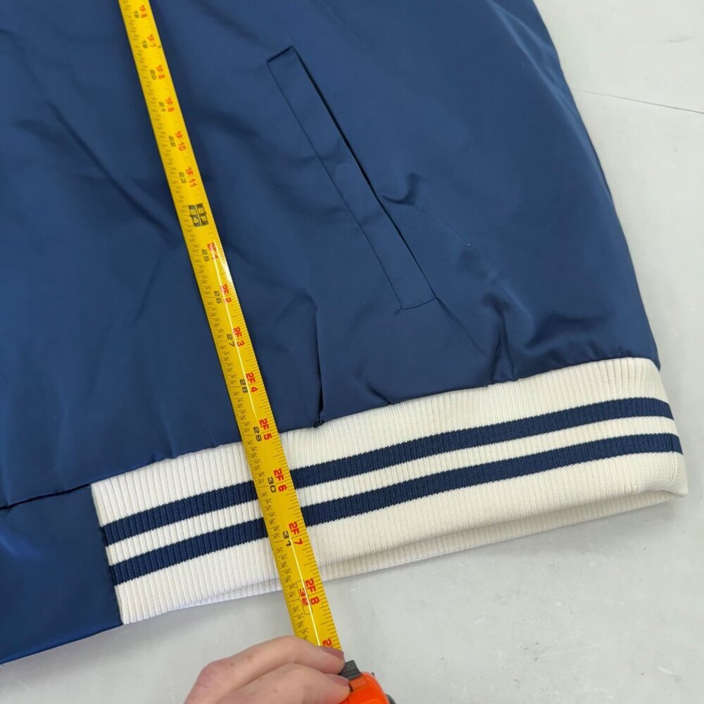Harley Davidson Ensign Blue White Club Crew Satin Bomber Jacket Mens size 3XL - Picture 15 of 15
